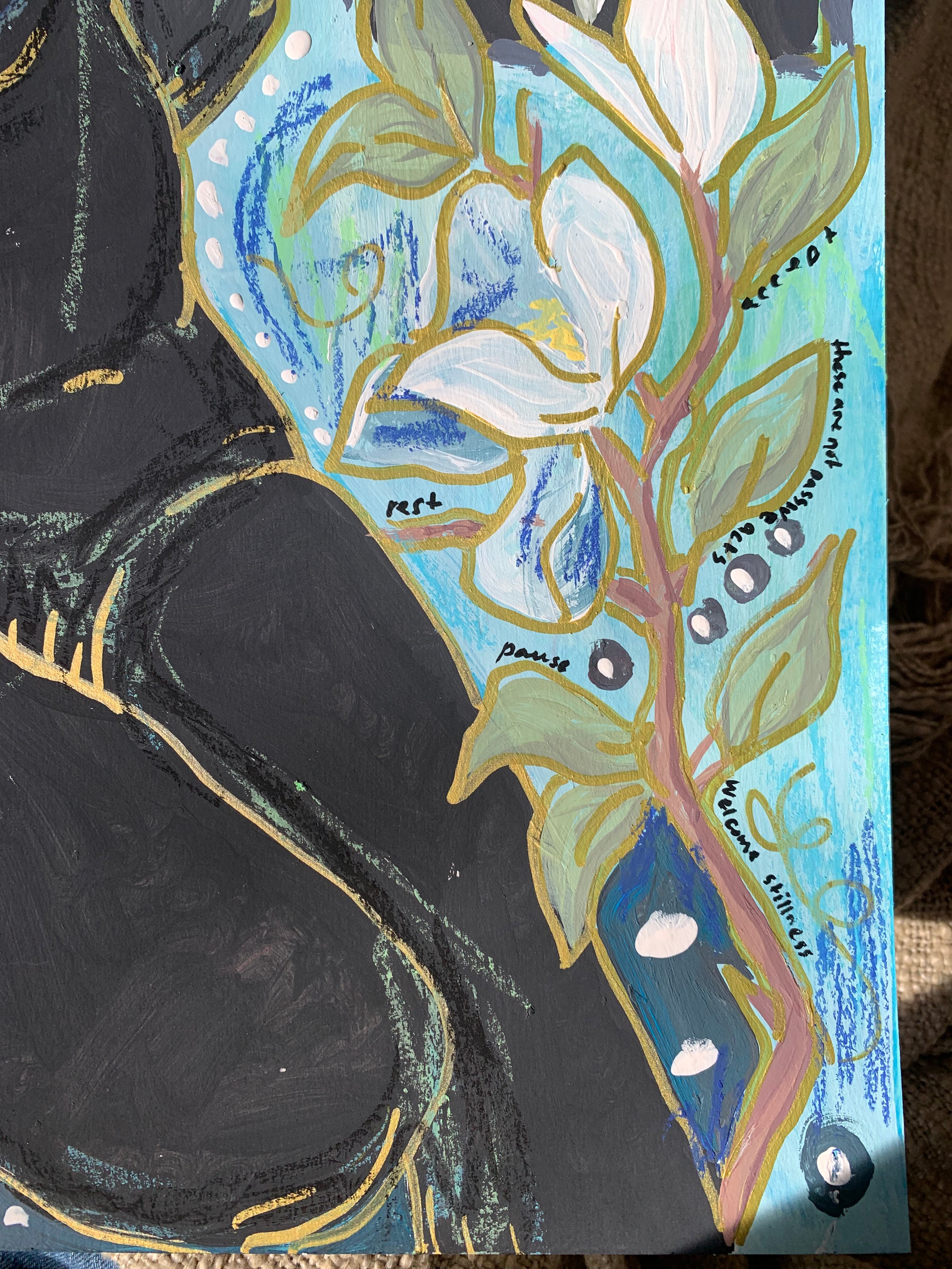 ‘Resistance is an Ache for the Living’ 2023 Original Multimedia Painting