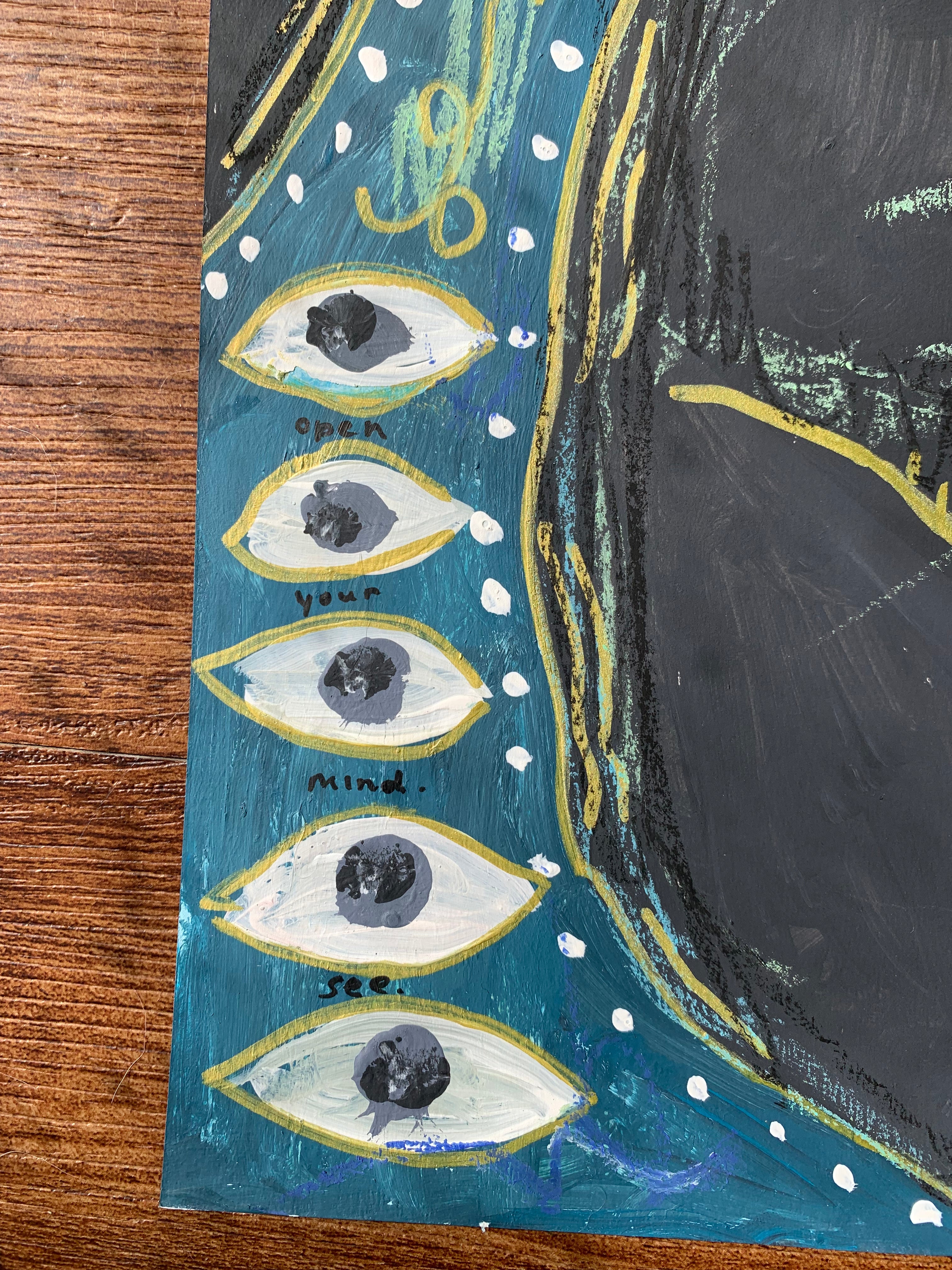 ‘Resistance is an Ache for the Living’ 2023 Original Multimedia Painting