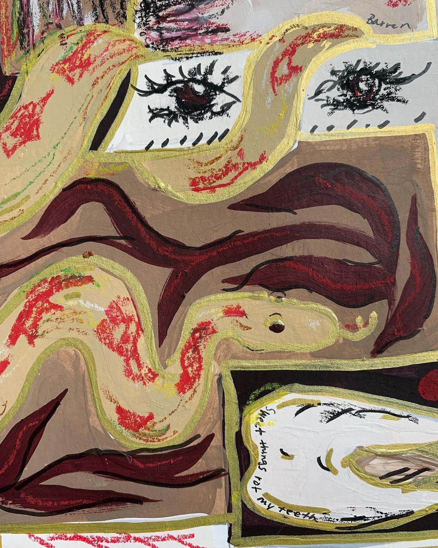 'Girl' 2023 Multimedia Painting | Mixed Media Art, Original Wall Decor, Witchy Vibes, Painting, New Age Art, Made in Hamilton