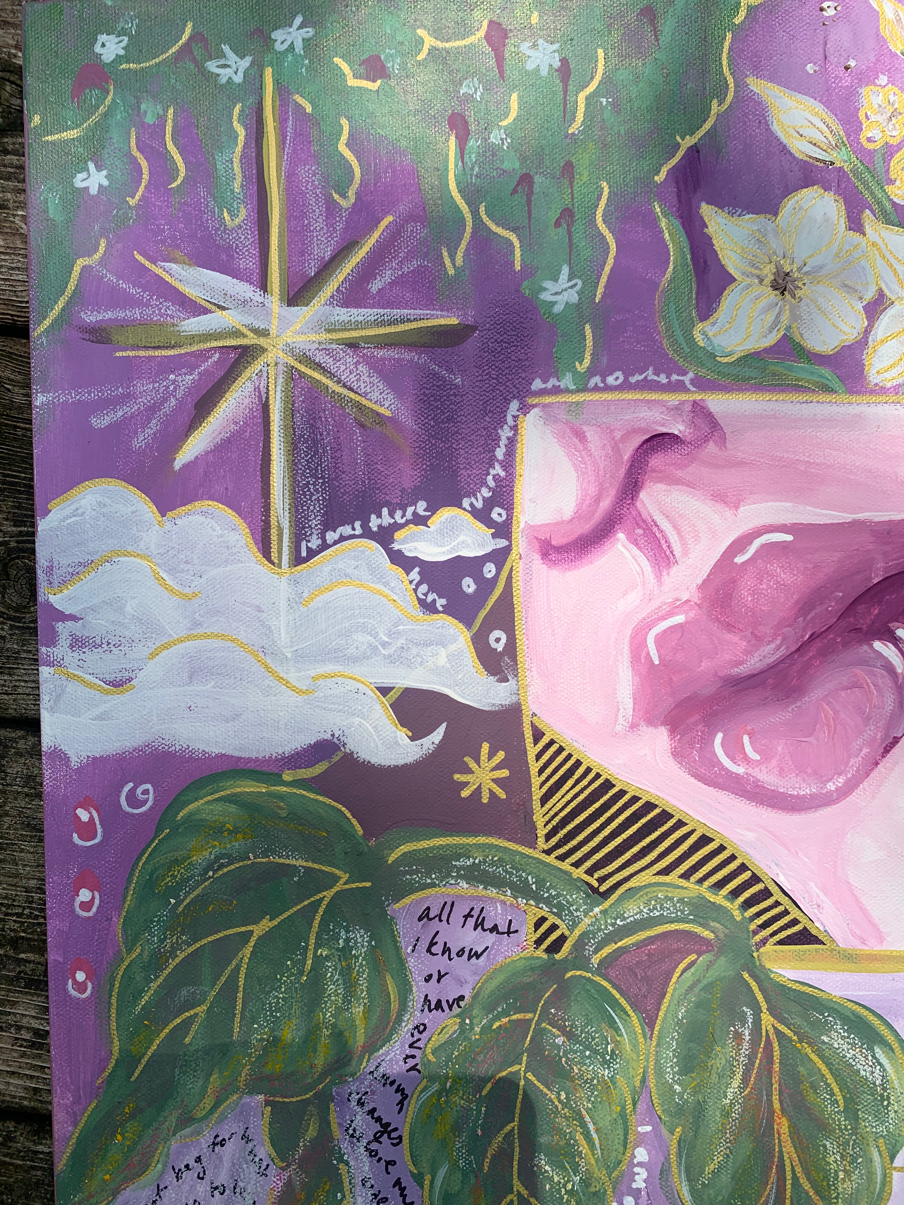 'Faith & Guidance' 2023 | Multi-media Original Painting