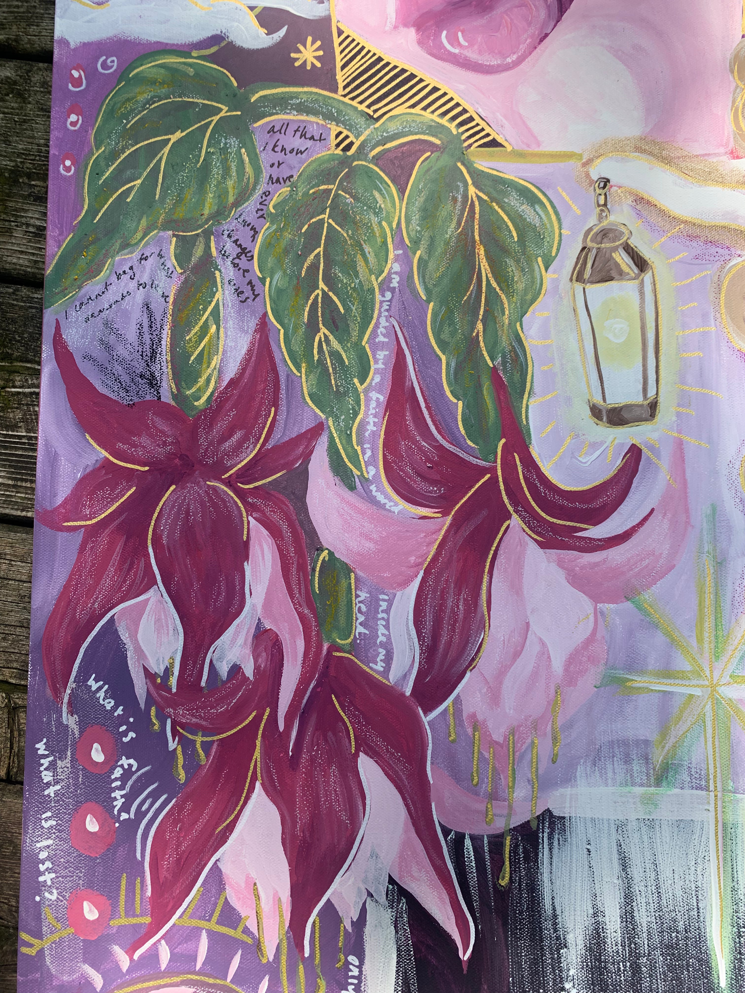 'Faith & Guidance' 2023 | Multi-media Original Painting