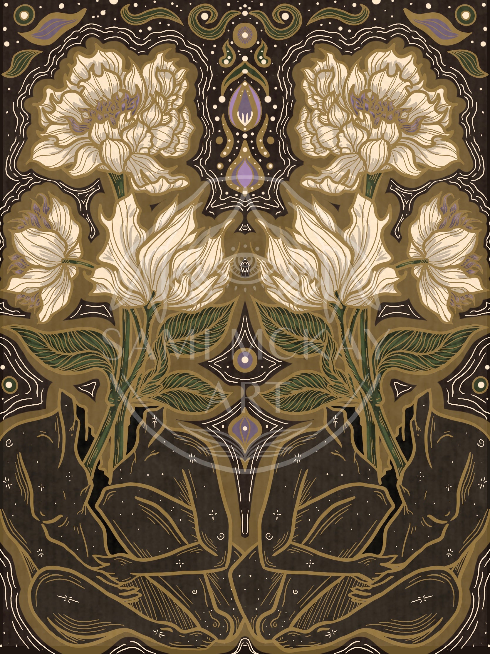 'Unsure' Print | Magnolia Print, Witchy Wall Art, Home Decor