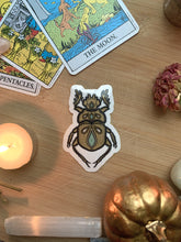 Load image into Gallery viewer, Scarab Clear Sticker| Insect Sticker, Ornamental Bug Sticker

