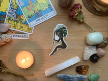 Load image into Gallery viewer, Monstera Woman Clear Sticker| Witchy Universe Sticker
