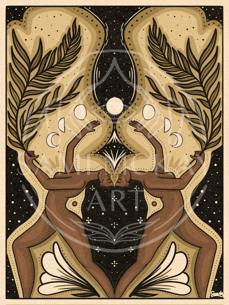 'Victory' Print | Moon Art Print, Wall Decor, Female Empowerment, Witchy Vibes, Bedroom Decor, New Age Art